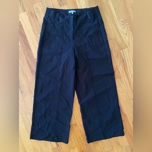 Habitat Black Wide Leg Crop Ankle Pant